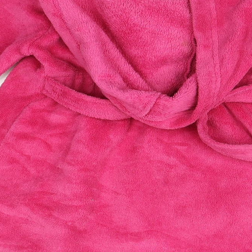 George Girls Pink Solid   Robe Size 3-4 Years