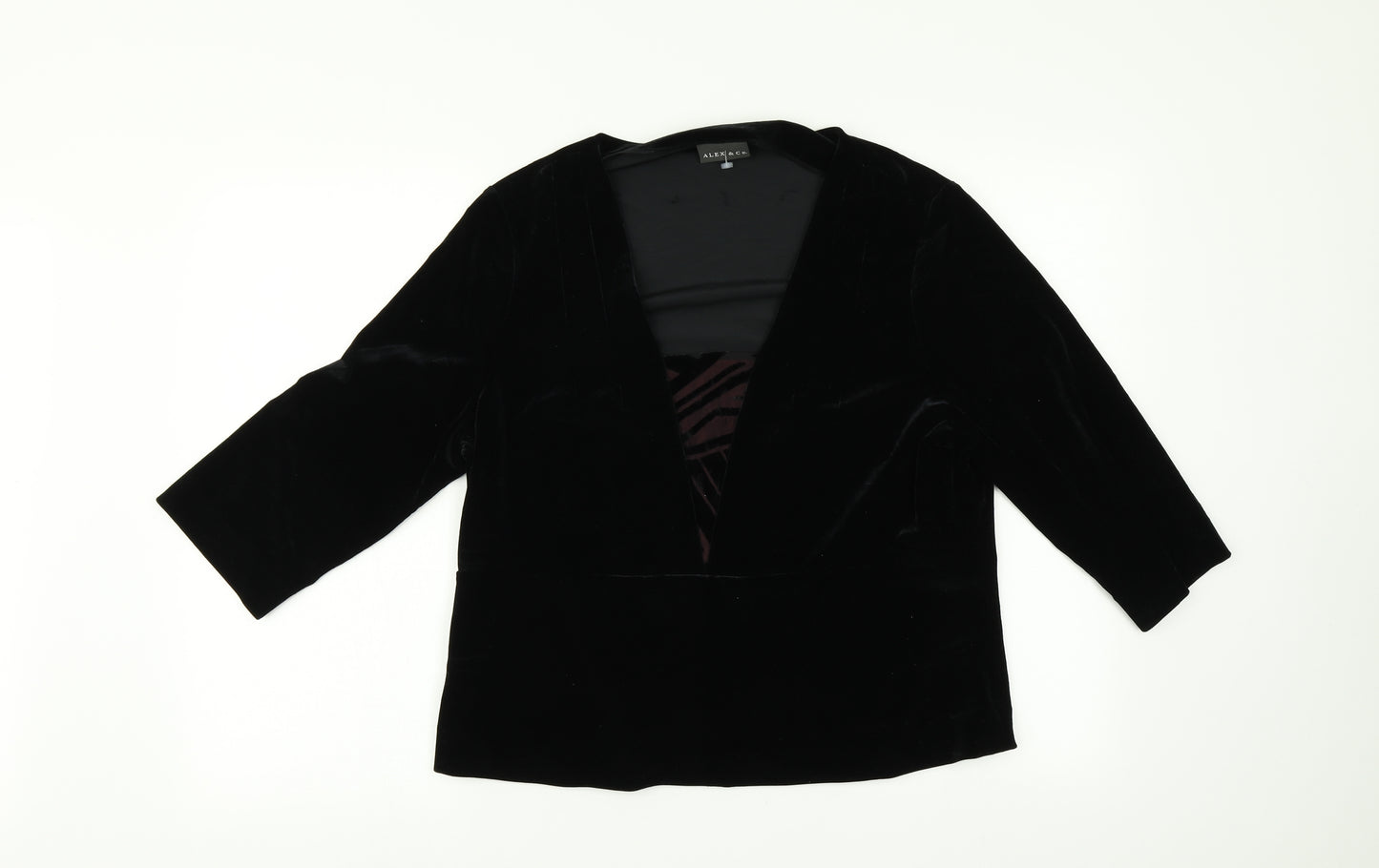 Alex  co Womens Black    T-Shirt Size 18