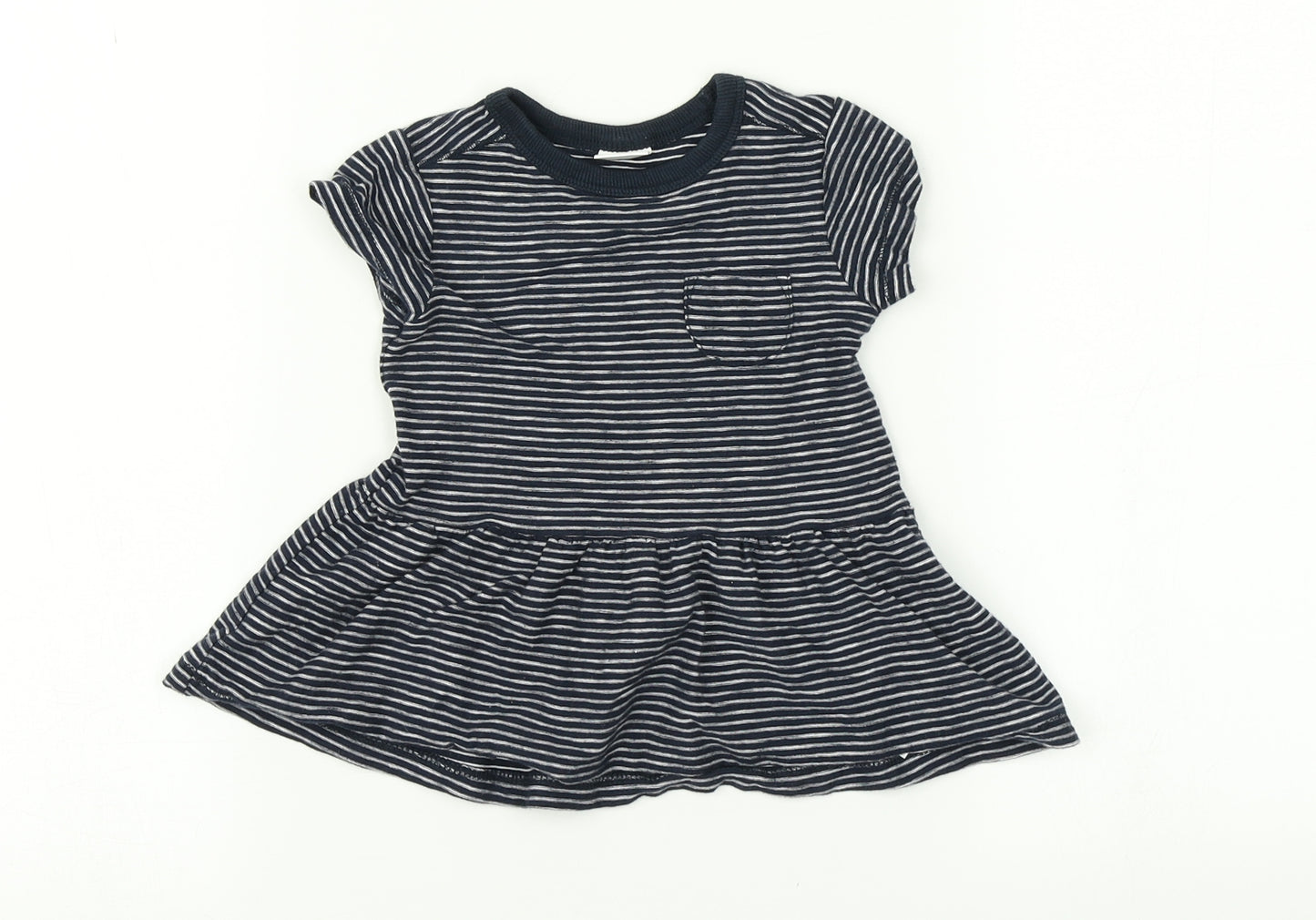NEXT Baby Blue Striped  Fit & Flare  Size 3-6 Months