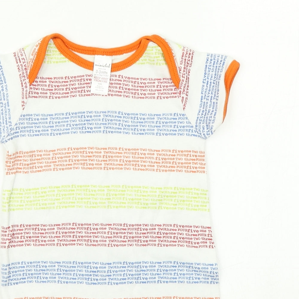 Miniclub Baby Multicoloured Striped  Romper One-Piece Size 0-3 Months