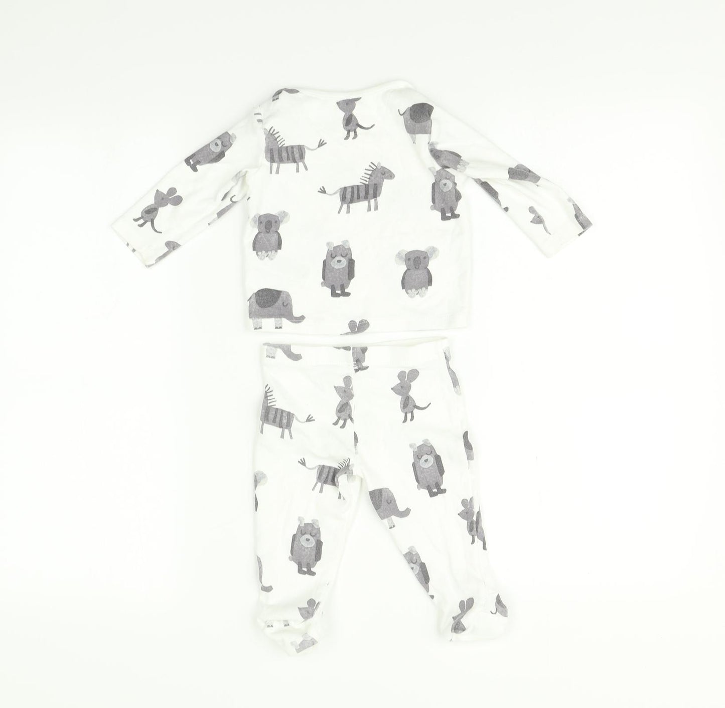 Marks and Spencer  Multicoloured Animal Print   Outfit/Set Size 6-9 Months
