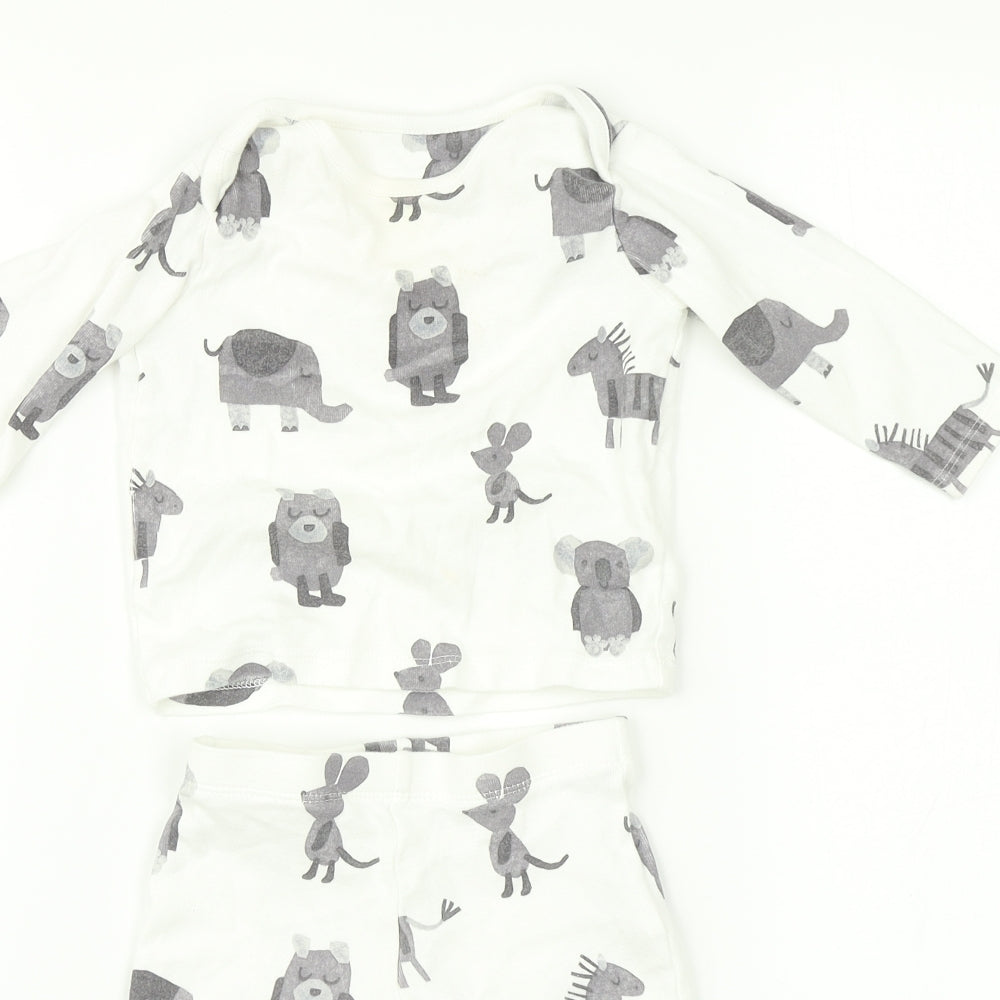 Marks and Spencer  Multicoloured Animal Print   Outfit/Set Size 6-9 Months