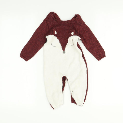 Matalan  Multicoloured   Babygrow One-Piece Size 6-9 Months  - Fox