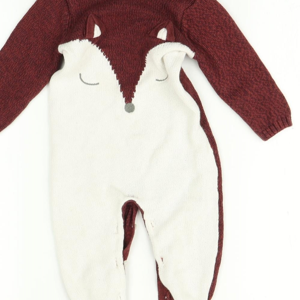 Matalan  Multicoloured   Babygrow One-Piece Size 6-9 Months  - Fox
