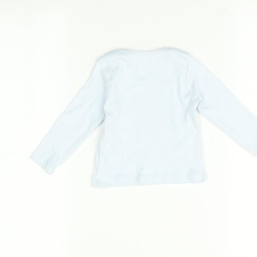 M&Co  Blue   Basic T-Shirt Size 3-6 Months  - Little brother