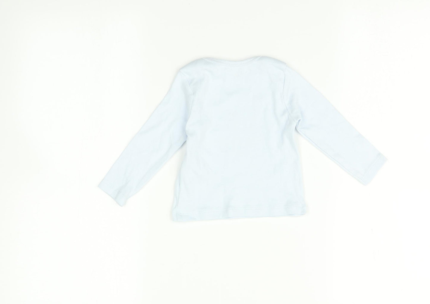M&Co  Blue   Basic T-Shirt Size 3-6 Months  - Little brother