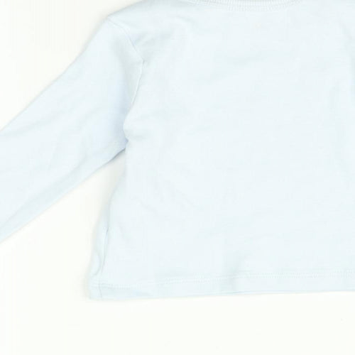 M&Co  Blue   Basic T-Shirt Size 3-6 Months  - Little brother
