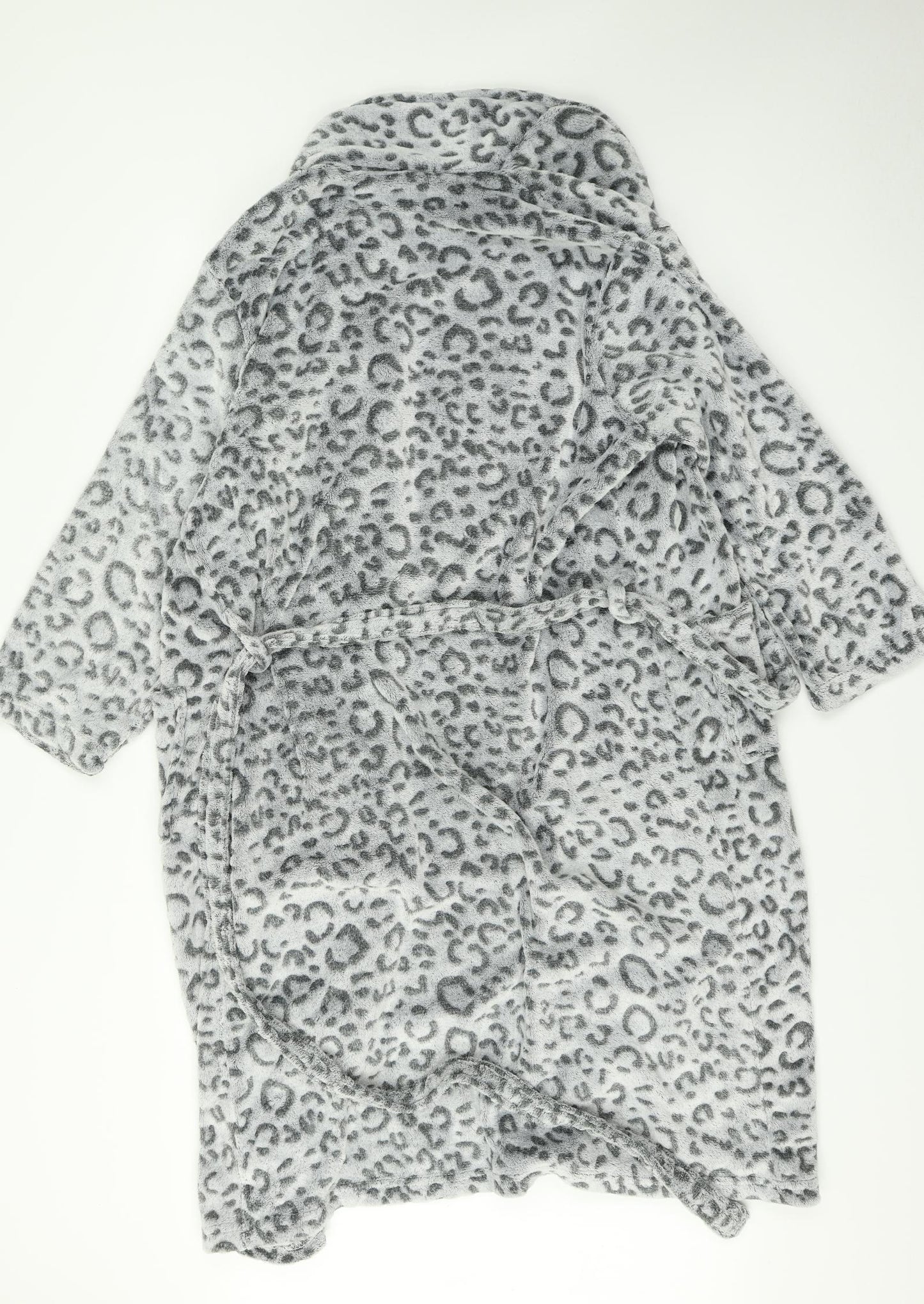 Nightwear Womens Grey Animal Print   Robe Size 14