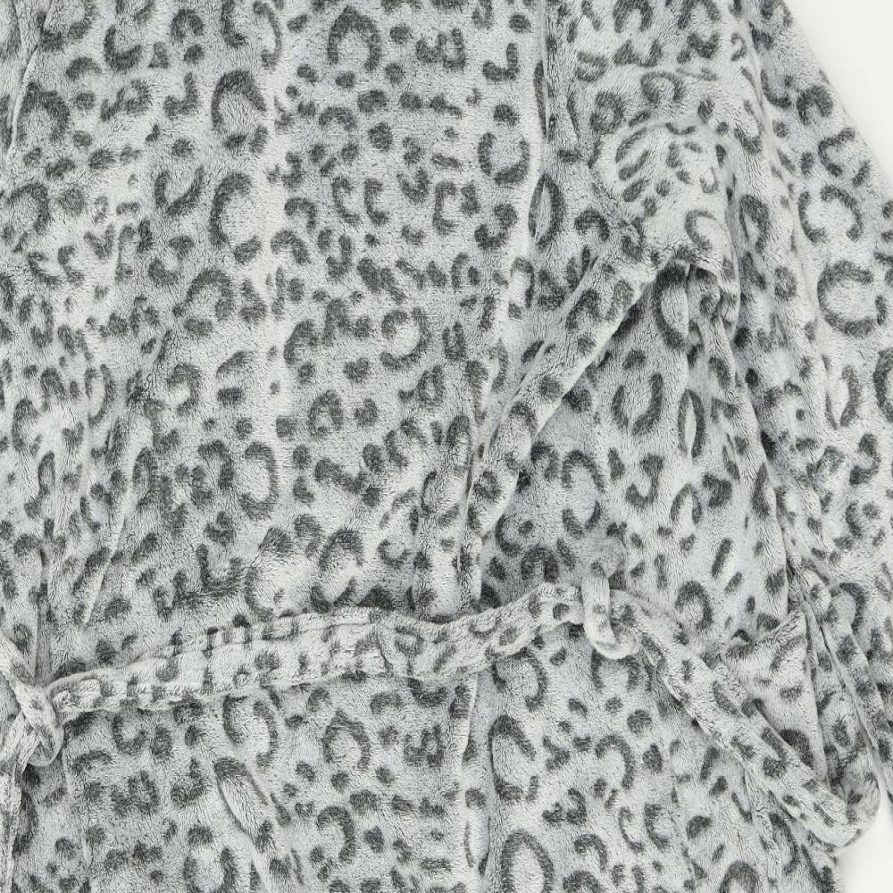 Nightwear Womens Grey Animal Print   Robe Size 14