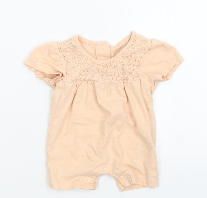 Marks and Spencer Girls Orange   Coverall Outfit/Set Size 0-3 Months