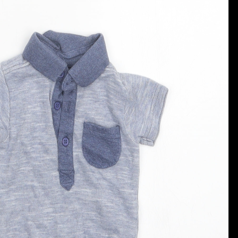 George Boys Blue   Babygrow One-Piece Size 6-9 Months
