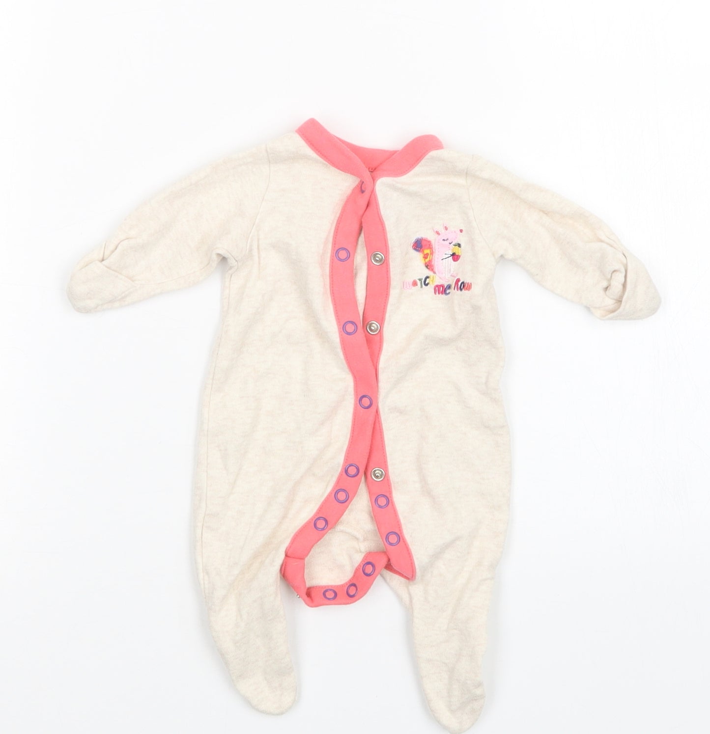 Mothercare Girls Beige   Coverall Outfit/Set Size Newborn