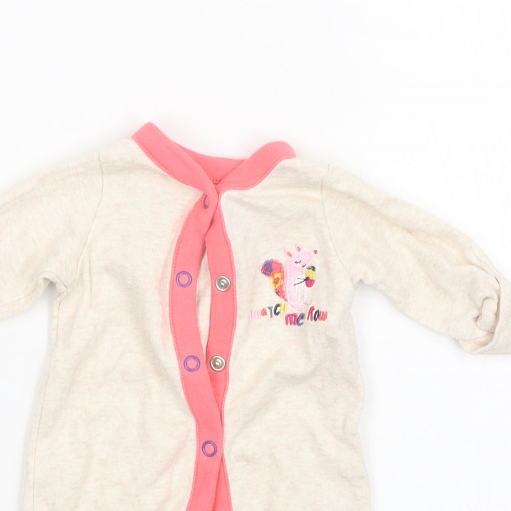 Mothercare Girls Beige   Coverall Outfit/Set Size Newborn