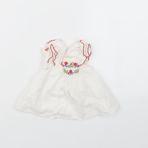 NEXT Girls White   Basic T-Shirt Size Newborn