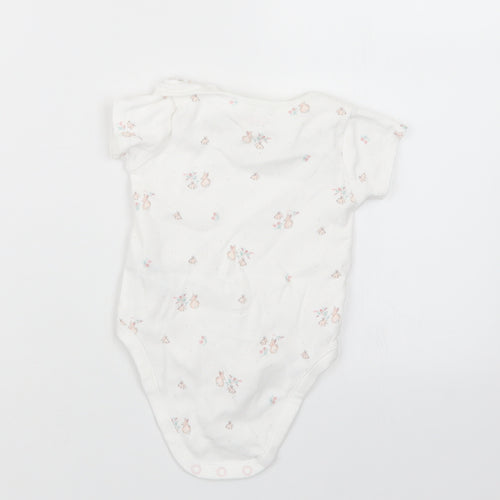 NEXT Girls White Geometric  Babygrow One-Piece Size 3-6 Months