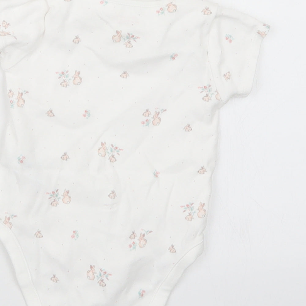 NEXT Girls White Geometric  Babygrow One-Piece Size 3-6 Months