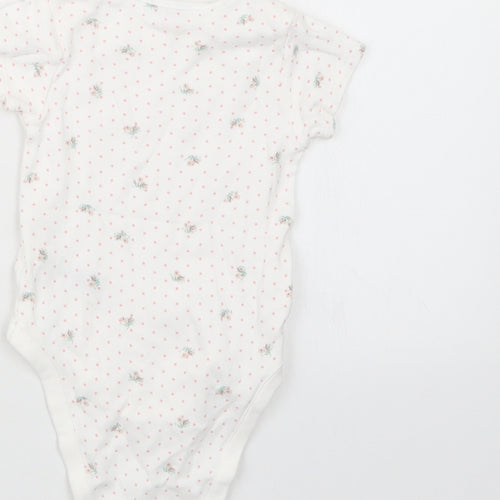 NEXT Girls White Geometric  Babygrow One-Piece Size 3-6 Months