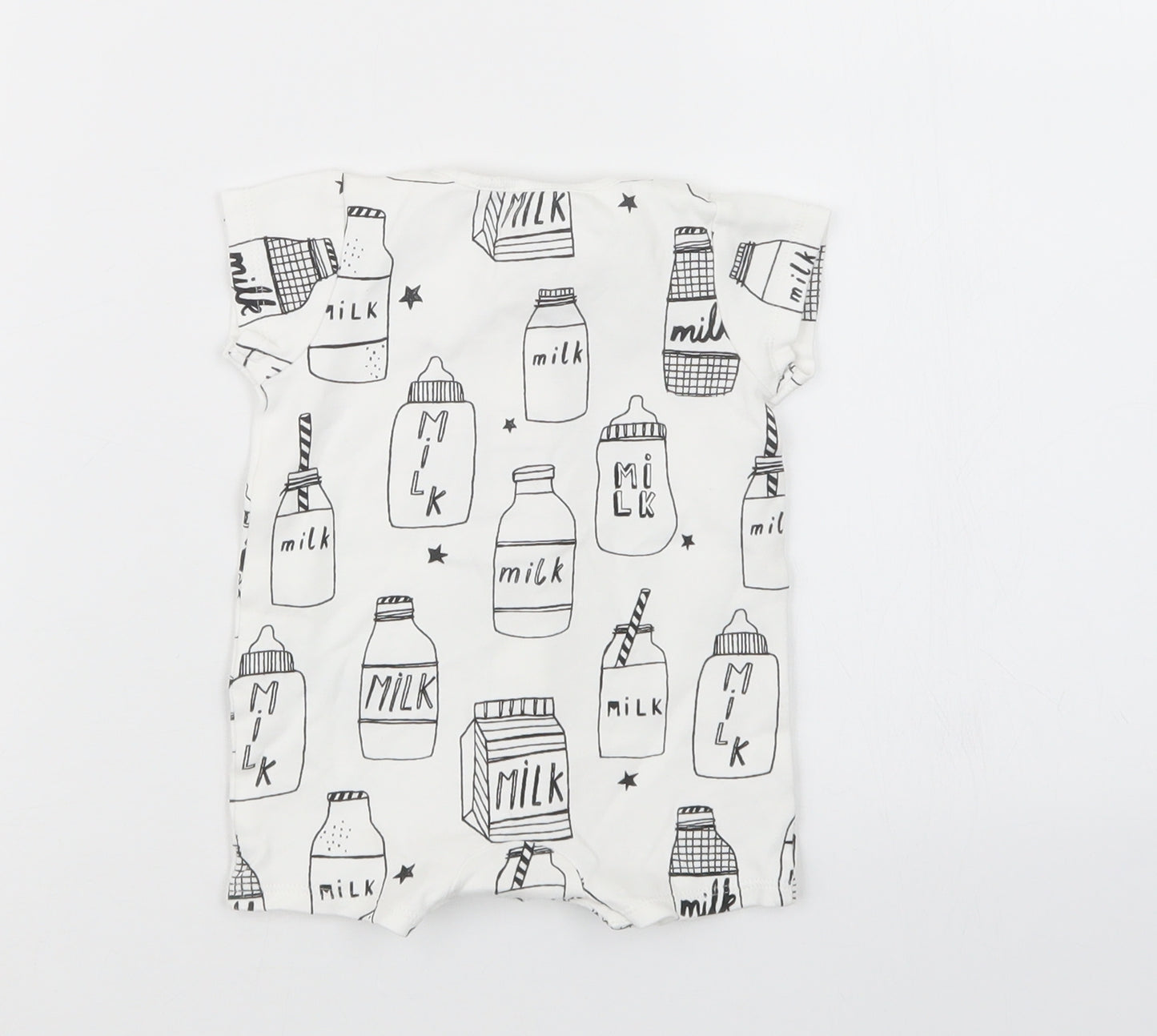 NEXT Baby White Geometric  Coverall Outfit/Set Size 0-3 Months