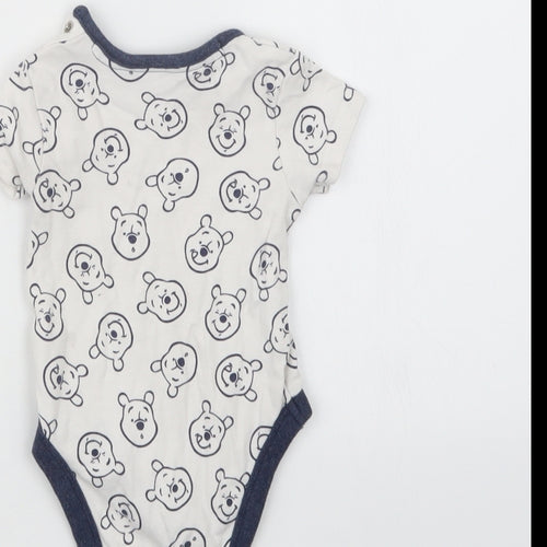 George Boys Blue Geometric  Babygrow One-Piece Size 3-6 Months  - Winnie the Pooh