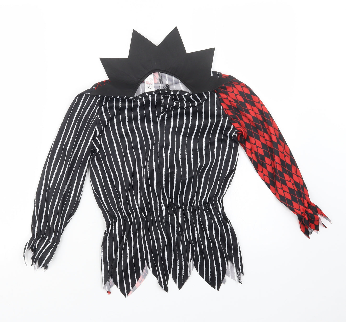 TU Girls Black Striped  Basic T-Shirt Size 7-8 Years  - Fancy Dress