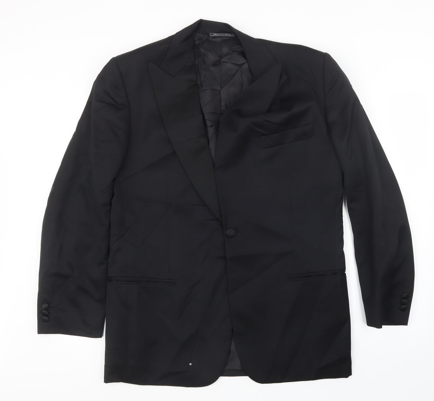 M.V, Mens Black   Jacket Suit Jacket Size 40