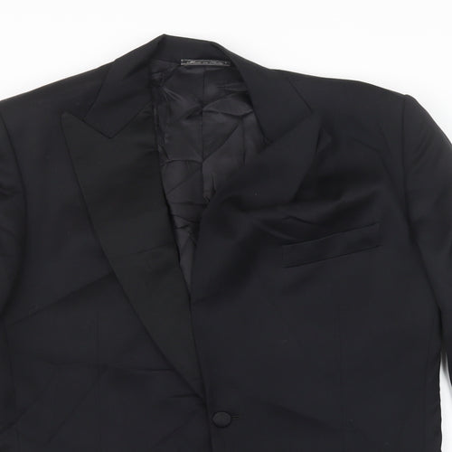 M.V, Mens Black   Jacket Suit Jacket Size 40