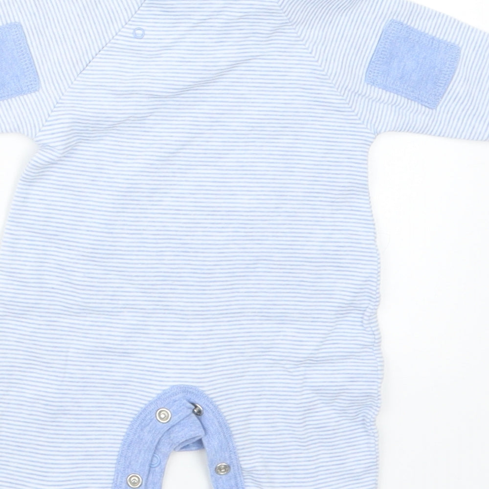 NEXT Boys Blue Striped  Coverall Outfit/Set Size Newborn
