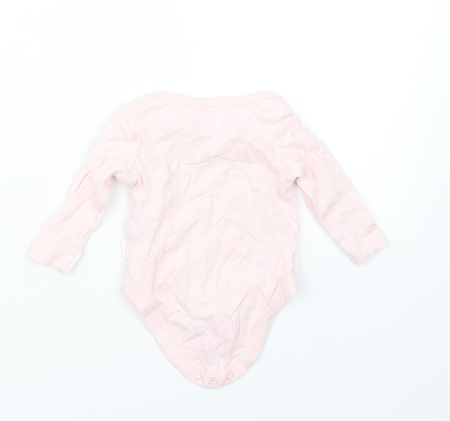 F&F Girls Pink Polka Dot  Babygrow One-Piece Size 0-3 Months