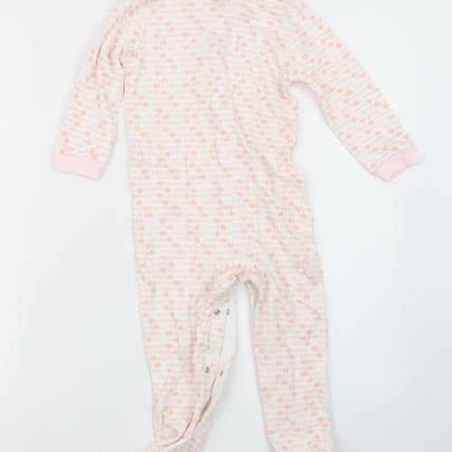 TU Girls Pink Geometric  Babydoll One Piece Size 18-24 Months