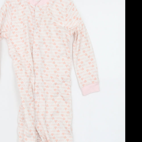 TU Girls Pink Geometric  Babydoll One Piece Size 18-24 Months