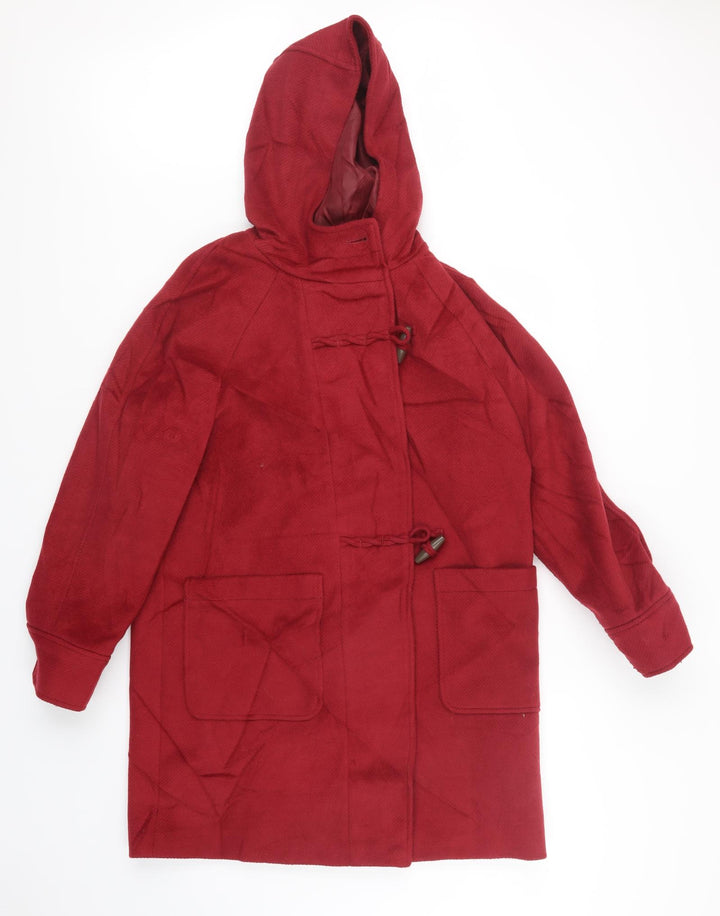 Marks and Spencer Womens Red Pea Coat Coat Size 12