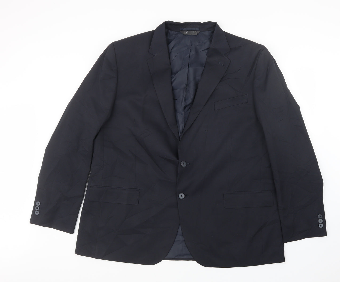 Marks and Spencer Mens Blue   Jacket Suit Jacket Size 46