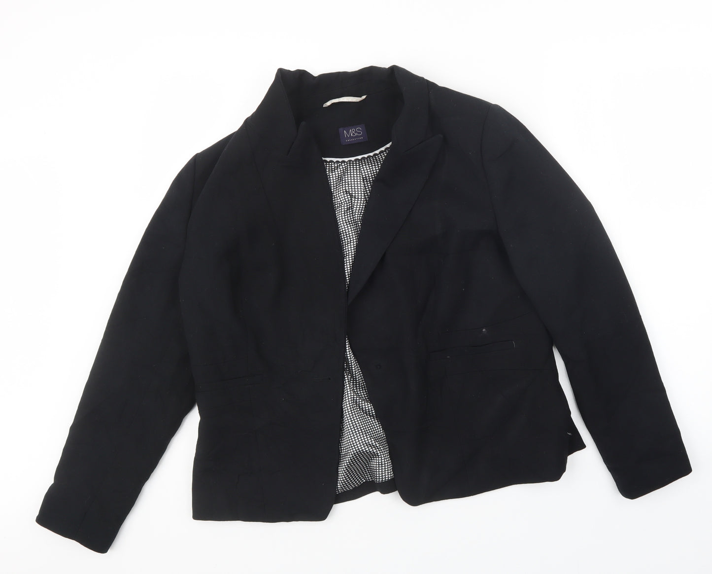 Marks and Spencer Womens Black   Jacket  Size 18