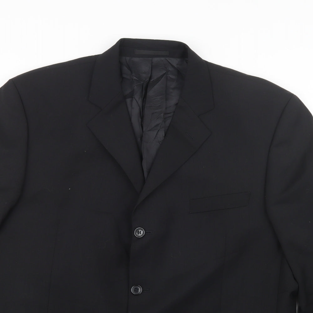 Pierre Cardin Mens Black   Jacket Suit Jacket Size 44