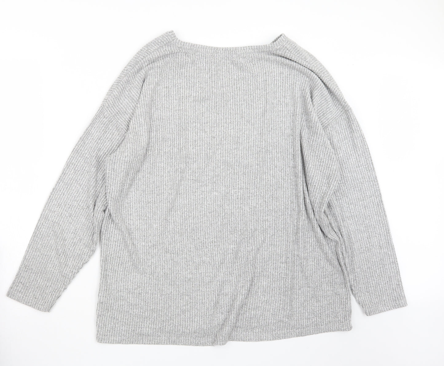 TU Womens Grey  Knit Pullover Jumper Size 20