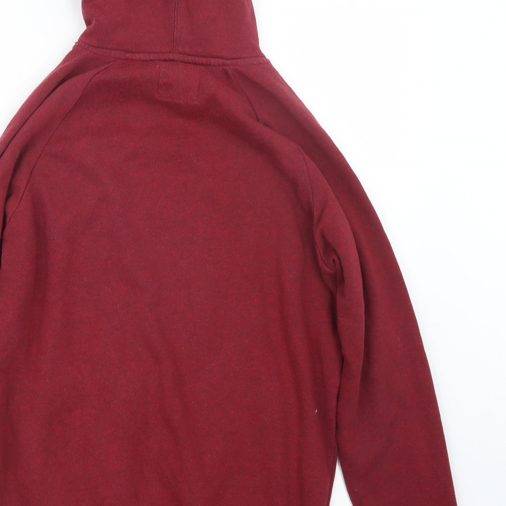 Cedar Wood State Mens Red   Pullover Hoodie Size S