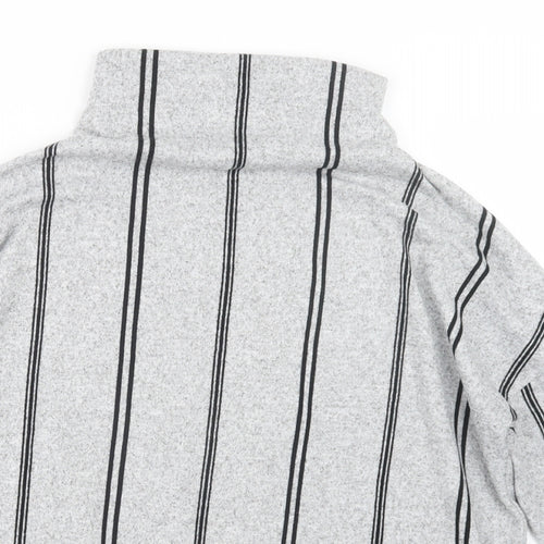 F&F Womens Grey Striped  Pullover Jumper Size 8