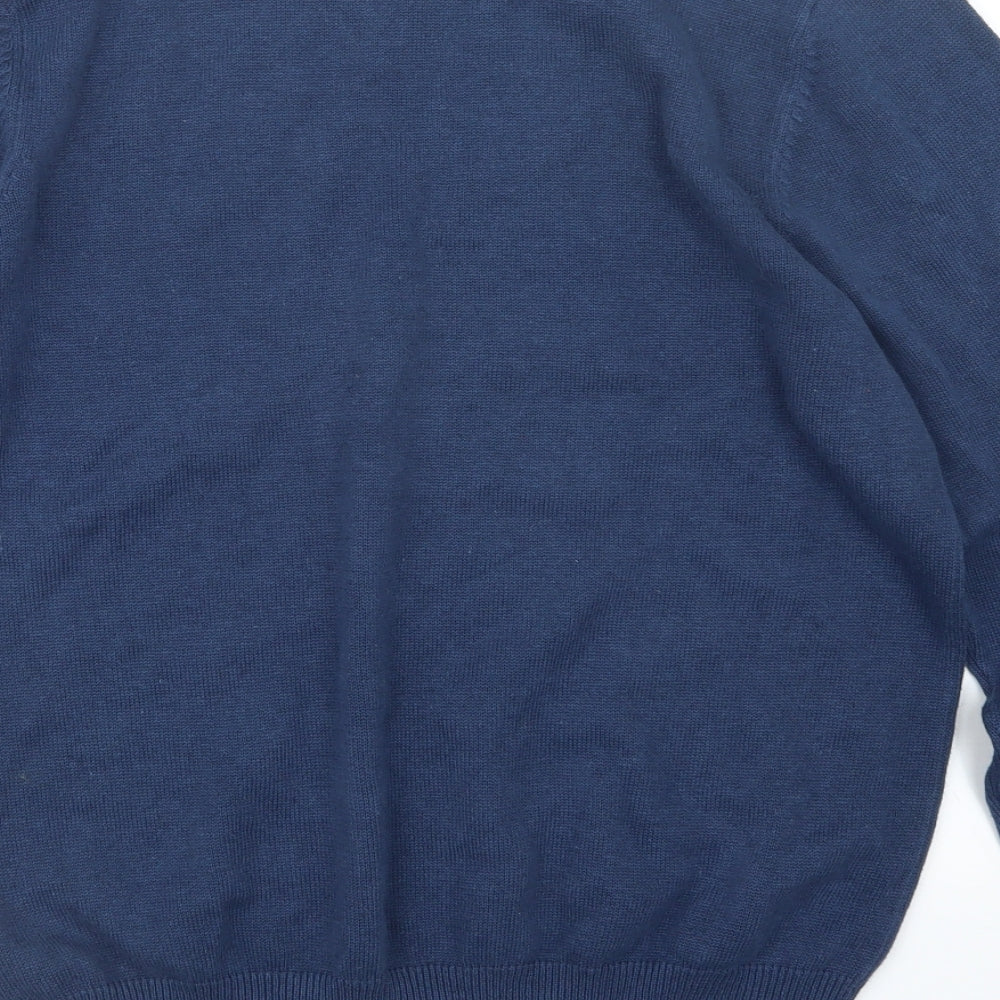 Blue Harbour Mens Blue  Knit Pullover Jumper Size M