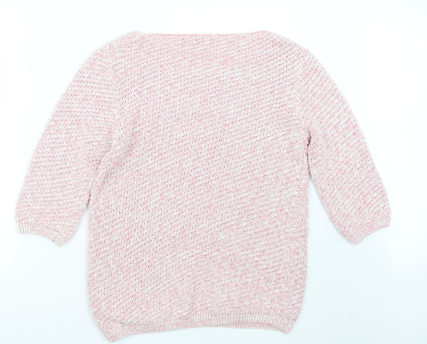 Damart Womens Pink  Knit Pullover Jumper Size 10