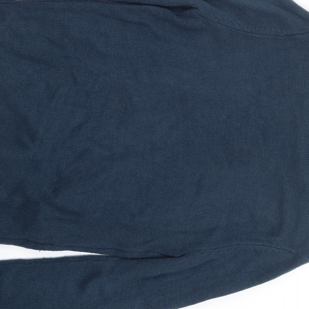 Red Herring Mens Blue  Knit Pullover Jumper Size S  - Christmas