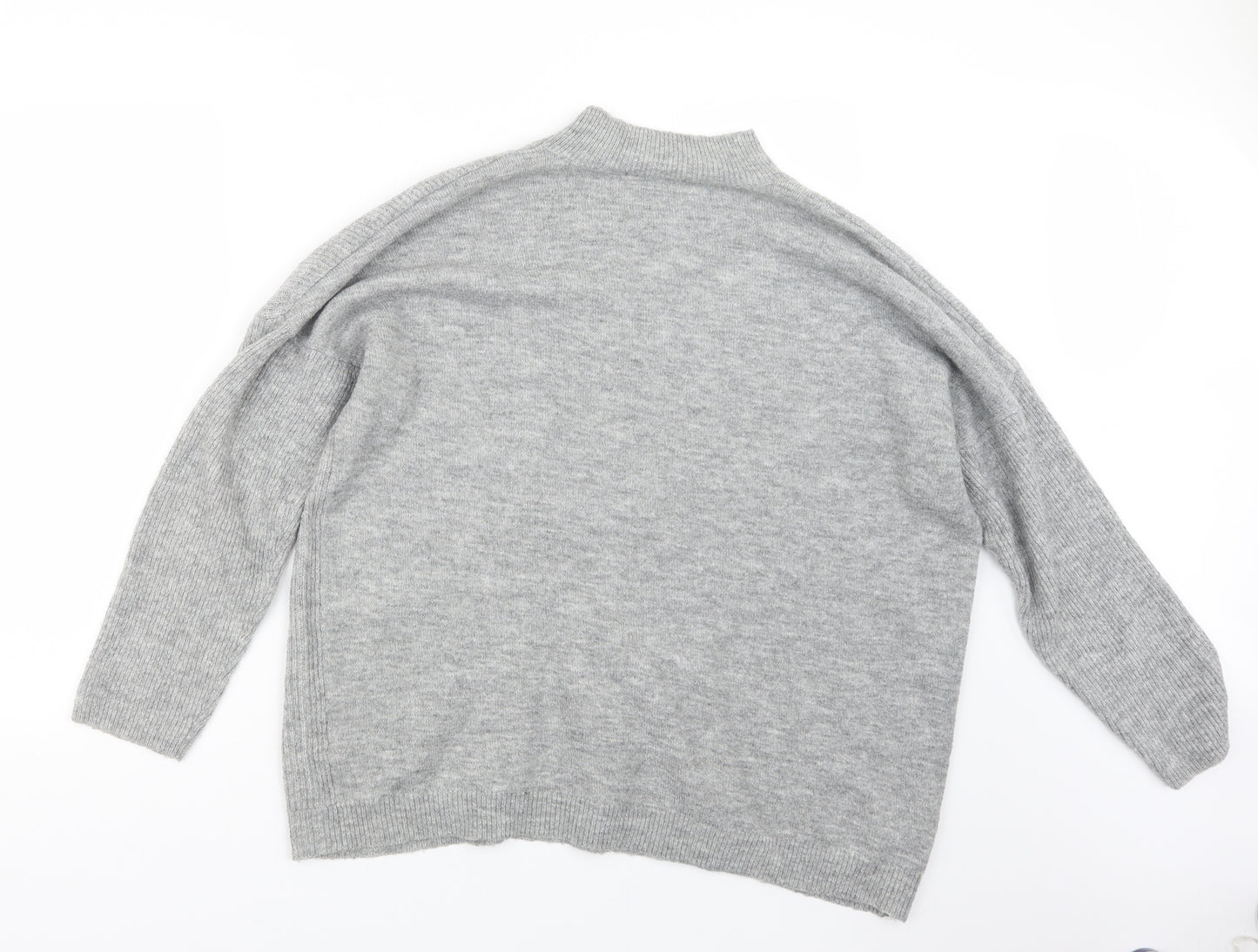 Peacocks Womens Grey  Knit Pullover Jumper Size L