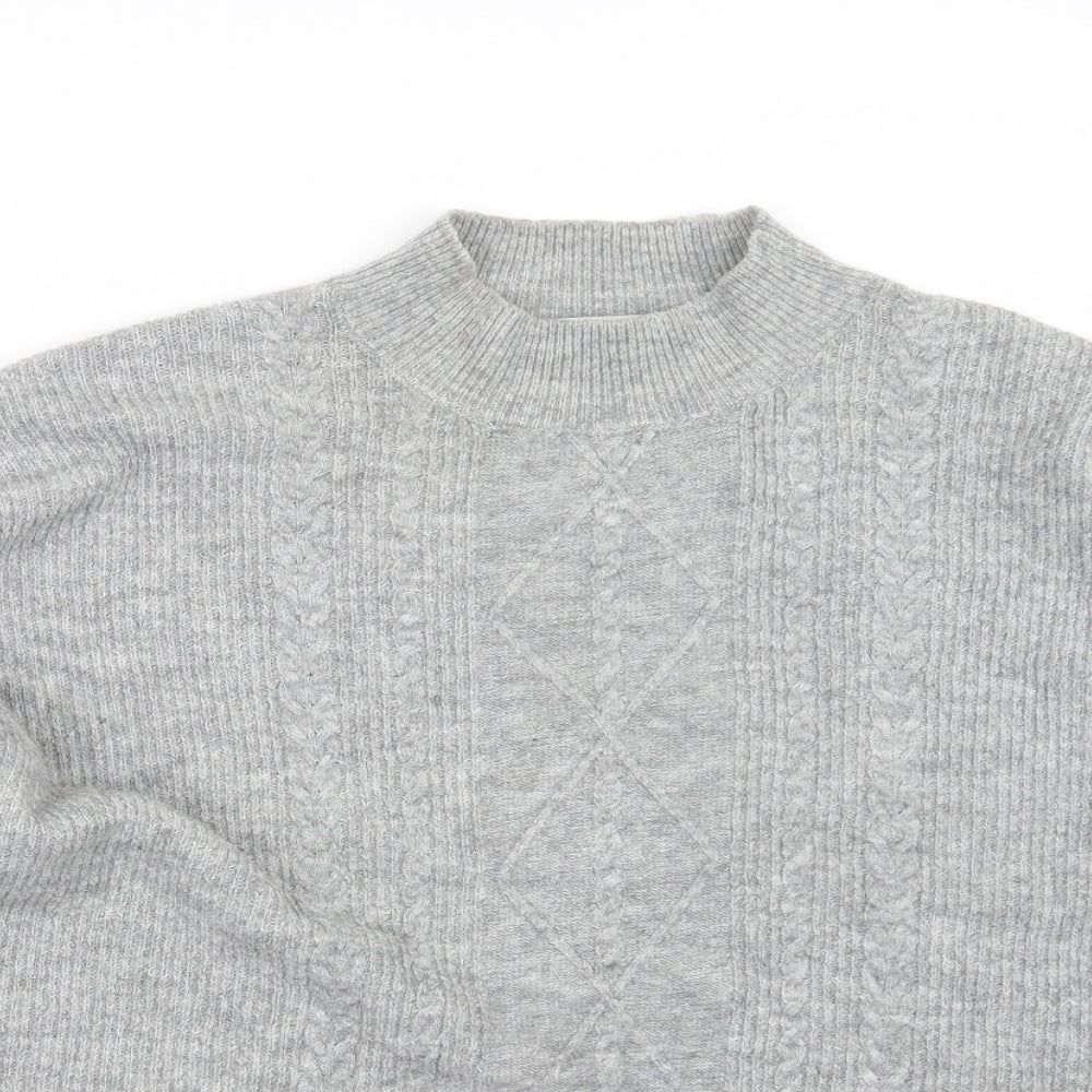 Peacocks Womens Grey  Knit Pullover Jumper Size L