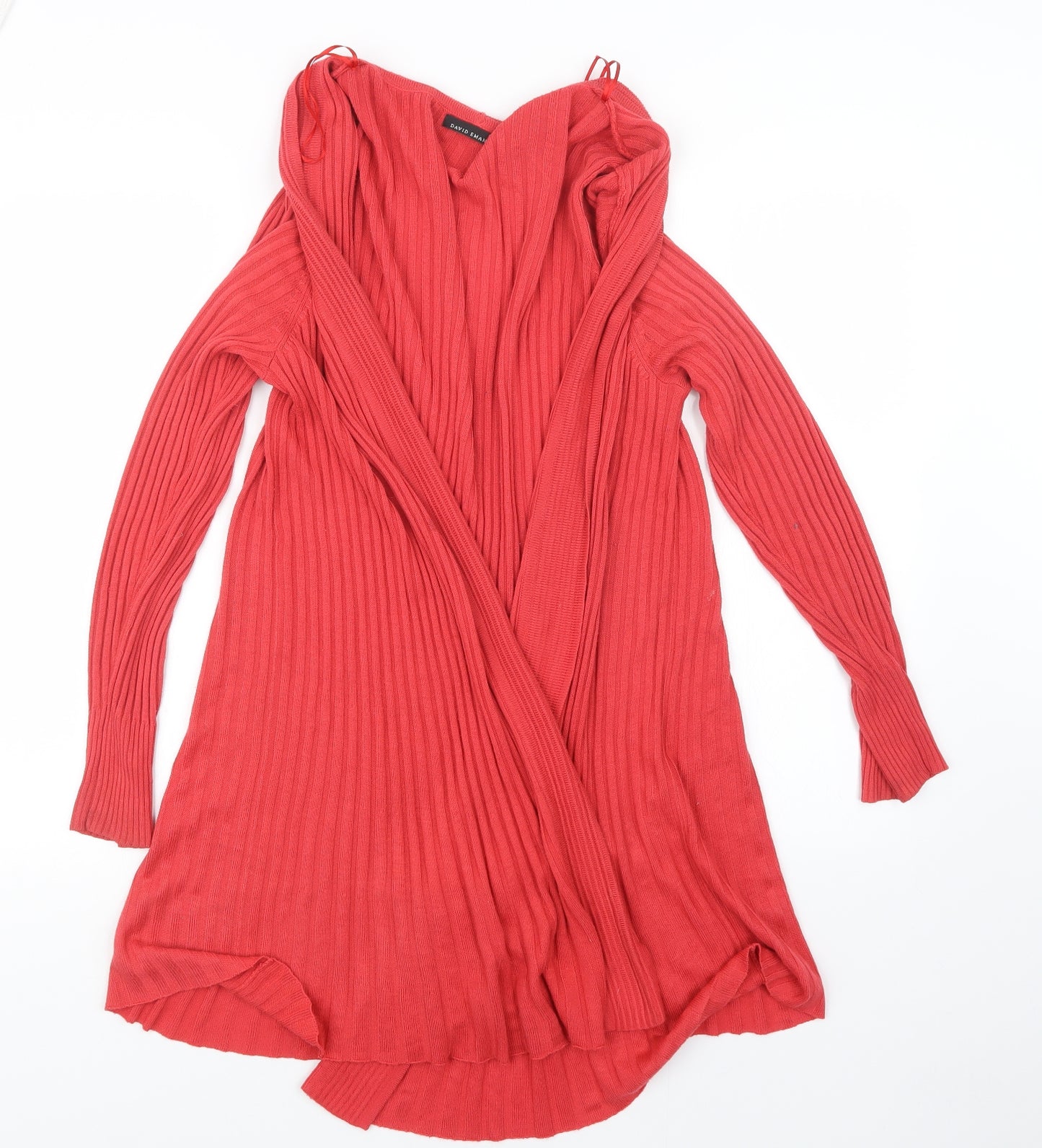 David Emanuel Womens Red   Cardigan Jumper Size L