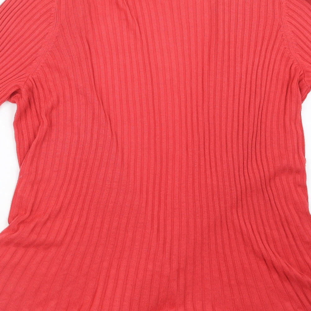 David Emanuel Womens Red   Cardigan Jumper Size L