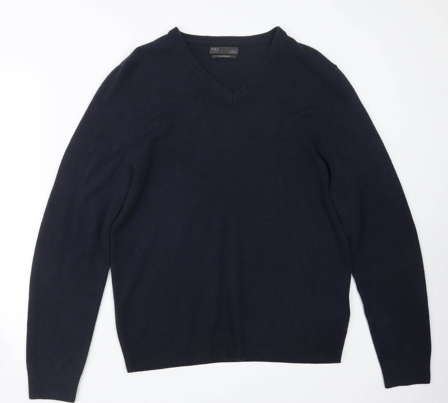 Marks and Spencer Mens Blue  Knit Pullover Jumper Size L
