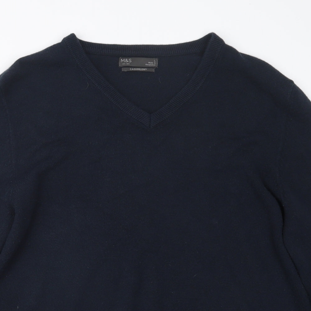 Marks and Spencer Mens Blue  Knit Pullover Jumper Size L