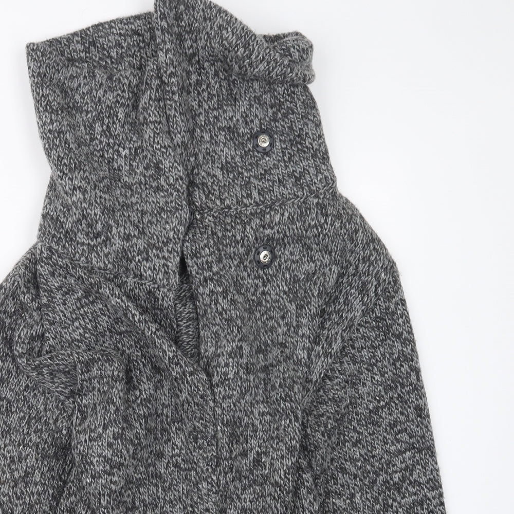 TU Womens Grey  Knit Cardigan Jumper Size 12