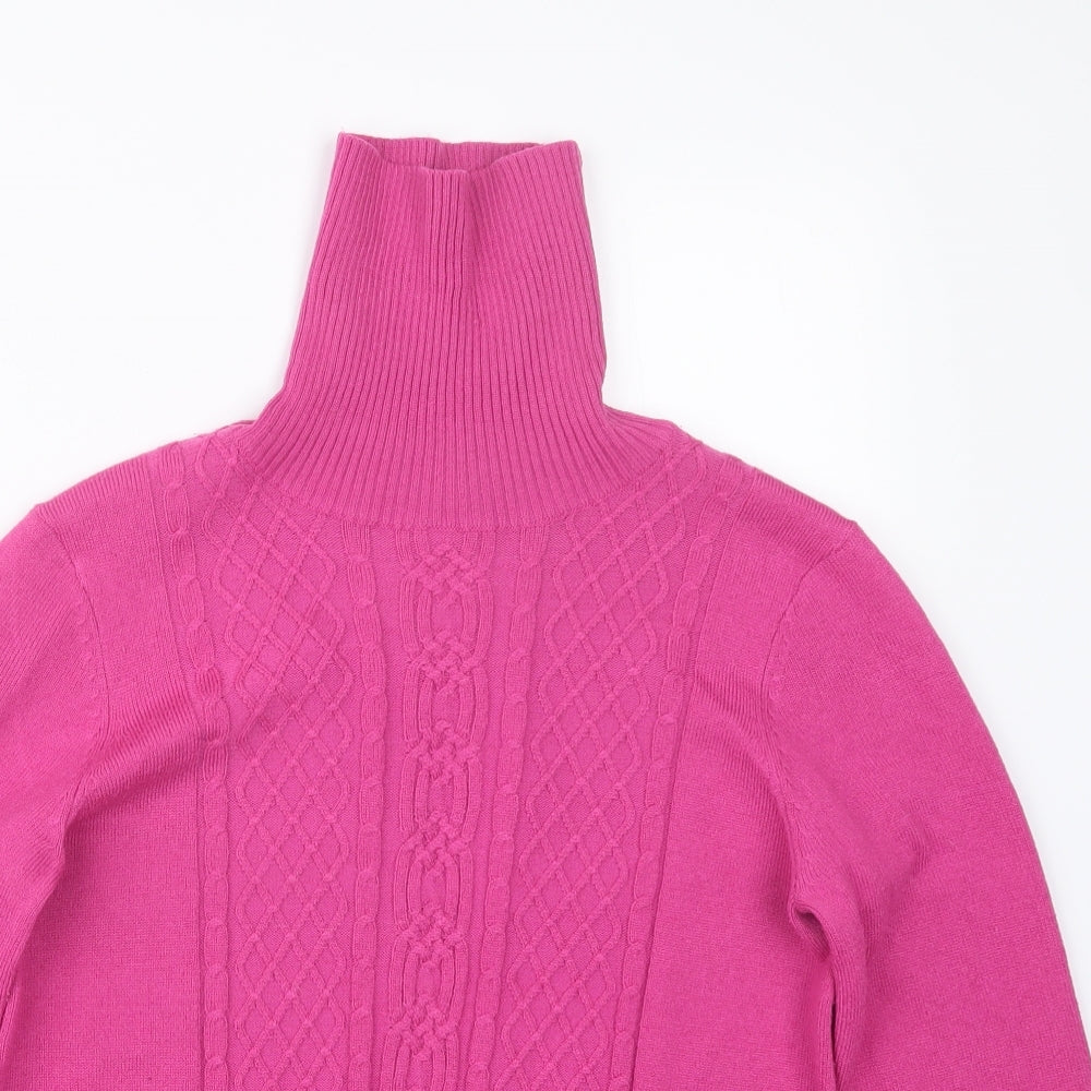 M&Co Womens Pink  Knit Pullover Jumper Size 10