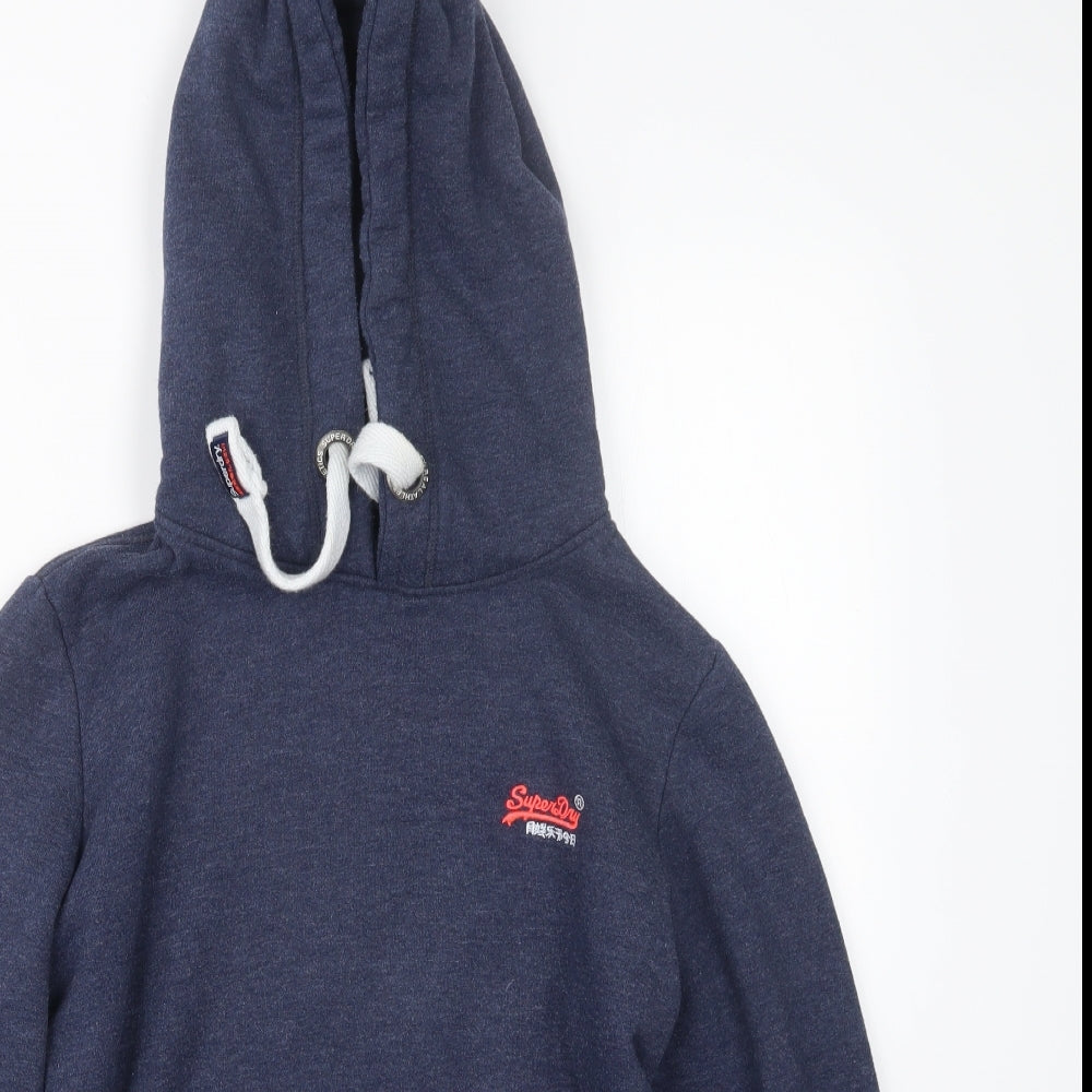 Superdry Womens Blue   Pullover Hoodie Size L