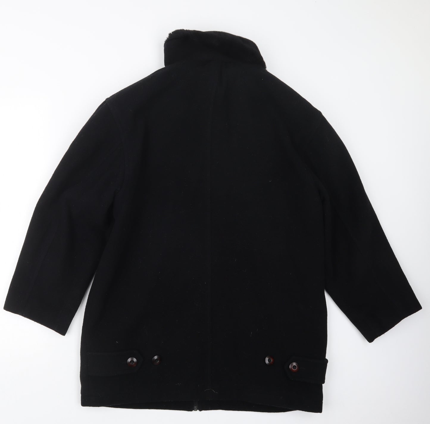 Klass Womens Black   Pea Coat Coat Size 10